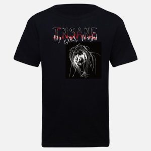 INGU - Insane Ninja Girl Unleashed: Men's Black 2-sided T-shirt